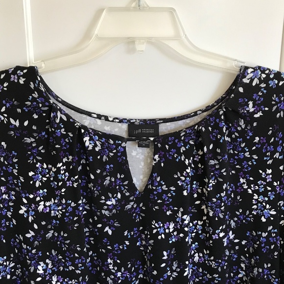 J. JILL Wearever Collection Floral Tunic Top Long Sleeve Women’s Size XL 1X - Picture 2 of 16